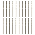 20PCS 1/32" Cobalt Drill Bit Set, M35 High Speed Steel Jobber Length K New. Price: $12.98.