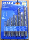 Kobalt 10 Piece Spiral Screw Extractor & Drill Set #5036581 New. Price: $16.90.