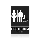 Gicnkeuz Ada Braille Unisex Bathroom SIGNS,9 6 Inches Restroom With S... New. Price: $13.60.