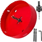 6-3/8 Hole Saw With Heavy Duty Arbor For Can Light Inch, Red New. Price: $28.99.