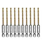 Amoolo 1/8 Hex Shank Drill 10PCS Titanium Hss Twist Impact Set New. Price: $19.62.