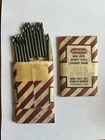 Union Twist Drill Utd Corp. High Speed Straight Shank 12 Only #20, 6 Packs Of New. Price: $34.95.