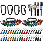 Threlaco 36 Pcs Bit Keychain, 1/4 3/8 1/2 Socket Hex Shank Holders Qu New. Price: $72.11.