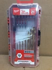 Milwaukee 21 Pc. Drill And Driver Set 48-32-5183 New. Price: $20.00.