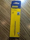 Irwin Speedbor 1/8" Brad Point Drill Bit NO.49612 New. Price: $12.99.