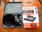 Brand New Warrior Carbon Steel Hole Saw Set 18 Pc. Price: $19.99.