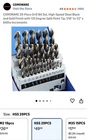 Comoware 29-PIECE Drill Bit Set, High-speed Steel Hhs Black & Gold Oxide Finish Open. Price: $34.99.