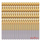 20-PIECE 3/16" Round Shank Hss Titanium Coated Twist Drill Bits For Metal New. Price: $11.33.