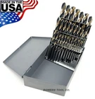 Cle Line 29PC Mechanics Drill Bit Set Hi-molybdenum M7 Black Gold 1/16-1/2 Usa New. Price: $109.99.