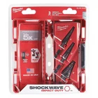 Milwaukee Tool 48-89-9254 Shockwave Impact Duty 3-PIECE Kit, No. 1, 2, New. Price: $129.97.