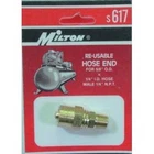 Milton S617 Reusable Brass Air Hose Fitting 1/4 X 5/8 New. Price: $10.70.