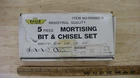 Eagle Tool Cmpany RMBC-5,5 Pc. Mortising Bit & Chisel Setw/orig Box,taiwan,xlint Used. Price: $64.99.