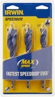 (j) Irwin Speedbor Max Drill Bit Set 3PC #3041003 New. Price: $19.75.