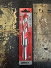 Milwaukee Carbide Hammer Drill Bit 7/8" X 4" 6" 48-20-9047 With 3/8" Shank New. Price: $13.65.