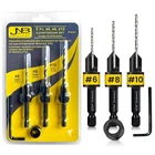 Jnb Pro Wood Countersink Drill Bit Set Pieces #6 9/64' #8 11/64" #10 3/16" ... New. Price: $43.28.