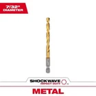 Milwaukee Shockwave 7/32 In. 4.09 Titanium Red Helix Drill Bit Hex Shank New. Price: $9.59.