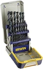 Irwin Tools 3018004 Black Oxide Metal Index Drill Bit Set, 29PC Pro Case New. Price: $95.29.