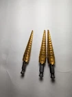 Irwin 15101 Unibit 1T Titanium Nitride Coated 1/8 1/2-IN Step Drill 3 Pack Used. Price: $35.00.
