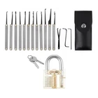 Stainless Steel Abs 15IN1 Key Pick Tool Kit With Transparent Design Padlock New. Price: $14.92.