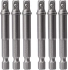 6 Pack 1/4 Inch Square Socket Adapter Set, Impact Driver Power For Auto New. Price: $14.90.