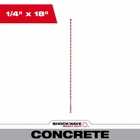 Shockwave Impact-duty Masonry Carbide Hammer Drill BIT,1/4X18 In. 48-20-9013 New. Price: $21.57.