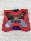 Fyx Household Drill And Drive Mixed Set For Wood Metal Masonry (31 Pcs) New. Price: $25.00.