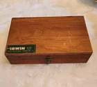 Vintage Irwin Wood Auger Drill, Brace Bit Set, 13 Pc W/original Case Used. Price: $125.00.