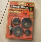 Black & Decker 71-120 Hole Saw Assortment, 5-PIECE, 1-1/4 To 2-1/8 In New. Price: $17.95.