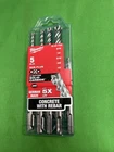 Milwaukee 48-20-7498 5-PIECE MX4 4-CUTTER Sds-plus Rotary Hammer-drill Bits Kit New. Price: $25.00.