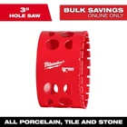 Milwaukee 3 In. Diamond Max Hole Saw Open. Price: $44.99.