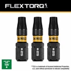 Flextorq T25 Torx Impact Driver Bits, 1/4 In., 3-PK. DWAF1TX25IR3 New. Price: $8.37.