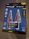 New Hercules Impact Step Drill Bits HA24-67 Cobalt Steel Sealed. Price: $24.99.