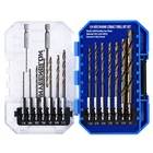 Sinyeenglon Hex Shank Cobalt Drill Bit Set 16PCS 1/16"-3/8", M35 Hss Twist Impac New. Price: $50.13.