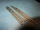 (6) 7/64" Hi-moly 135 Split Point Black & Gold Mechanics Drill New. Price: $10.00.