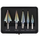 Lichamp Step Drill Bit Set For Metal Sheet Heavy Duty, 5-PIECE Hss Up Down New. Price: $29.99.