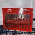 Milwaukee 48-27-1520 13PC Flat Boring Bit Set New. Price: $31.89.