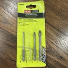 Ryobi AR1650G Speedload+ Carbide Hex Shank Glass/tile Bit Set ( 4-PIECE) New. Price: $5.00.