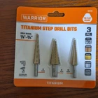 Warrior Titanium Step Drill Bits Piece Set 1/8"-3/4" Model 91616 New. Price: $10.99.