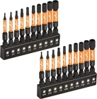 Toolant Impact Head Allen Wrench Drill Bit Set 20PCS (metric&sae), 1/4 Hex- New. Price: $20.17.