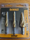 Dewalt Step Drill Bit Set - 3 Pieces (dwa 1790IR) New In Box. Price: $40.00.