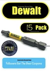 Bulk 15 Pack Dewalt Maxfit Ultra Impact Ready T25 Drill Bit 2" T-25 Torx Set New. Price: $12.74.
