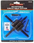 Adjustable Circle Hole Cutter Drill Bit For Press Cutting Wood Wheel Maker New. Price: $18.39.