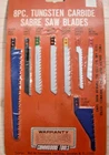Commodore Tools Carbide Sabre Saw Pack 8 Blades ** Sealed New Taiwan. Price: $11.95.