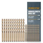 Powertec 1/8 3/16 Cobalt Drill Bits - 24 Pack M35 Hss Jobber Length Twist New. Price: $35.90.