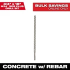Milwaukee 3/4 In. X 18 4-CUTTER Sds-plus Carbide Drill Bit Open. Price: $22.99.