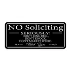 Soliciting For House /office,no Signs Home,thick Acryl... New. Price: $14.91.