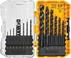 Dewalt 14-PIECE Drill Bit Set, 135 Split Point, 3-FLATS Shank For Metal & Wood New. Price: $19.95.