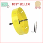 Jiecheng 6-1/4 Inch Hole Saw With Arbor, 159MM Bi-metal Cutter For Recessed New. Price: $22.63.
