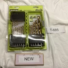 Ryobi 21 Pc Titanium Drill Bit Locking Case T-685 New. Price: $15.00.