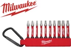 Milwaukee 10 Piece Shockwave Impact Duty Screwdriving Bit Carabiner 1/4 New. Price: $15.00.